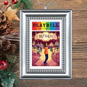 If/Then Broadway Musical Playbill Christmas Tree‎ Ornament